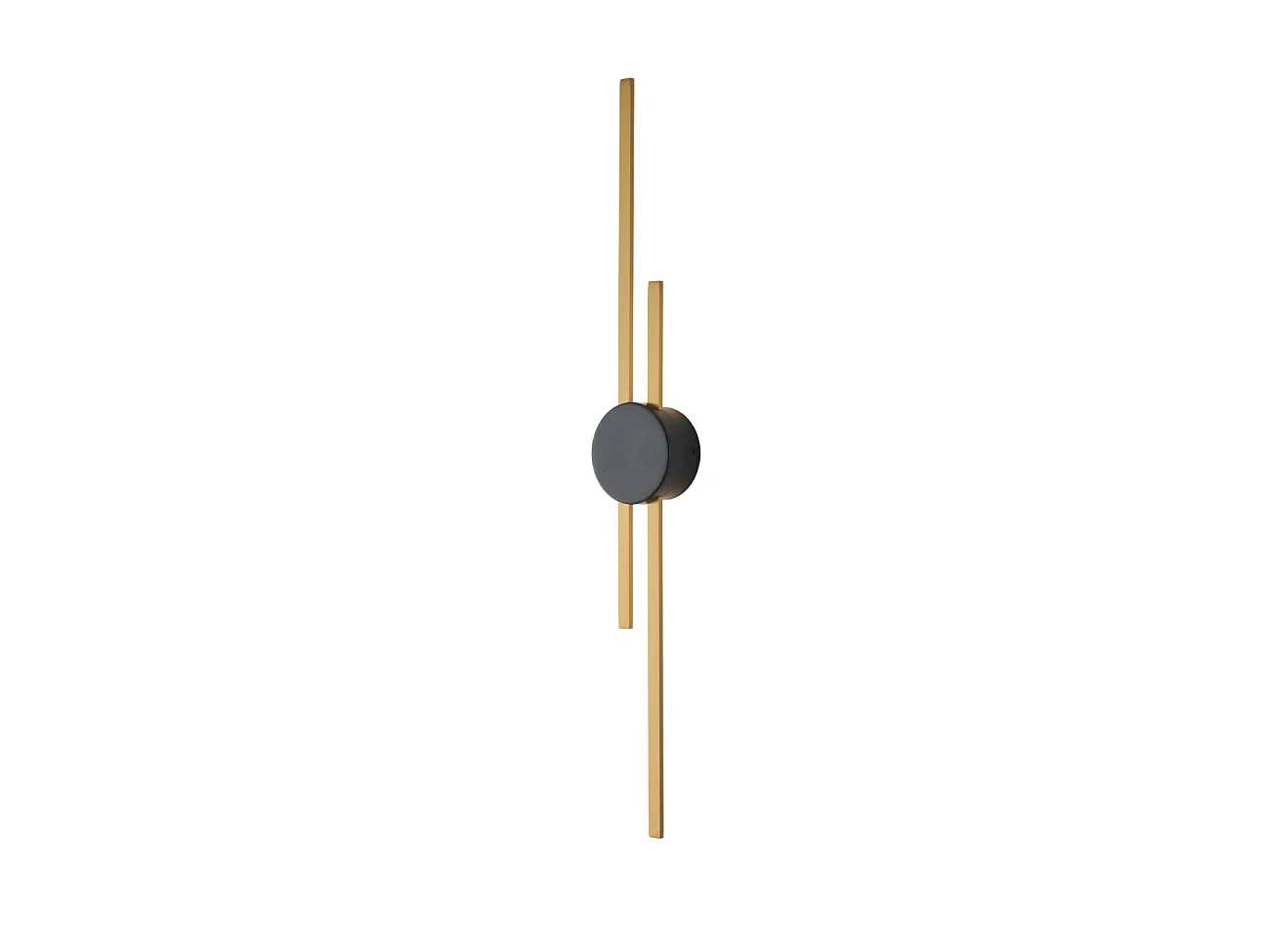 Grande applique laiton socle noir aux lignes épurées 89 cm - Pia