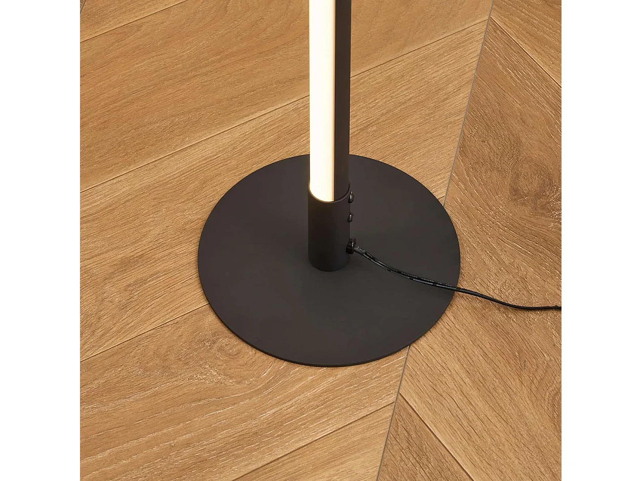 Lampadaire noir design LED minimaliste variateur intégré - Sloane