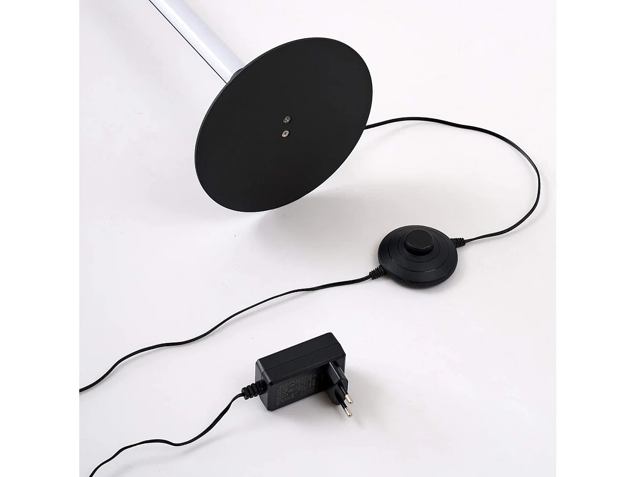 Lampadaire noir design LED minimaliste variateur intégré - Sloane