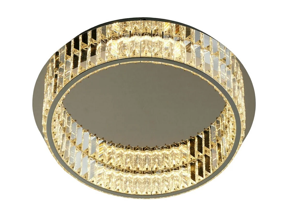 Élégant plafonnier pampilles de cristal - Pezzati