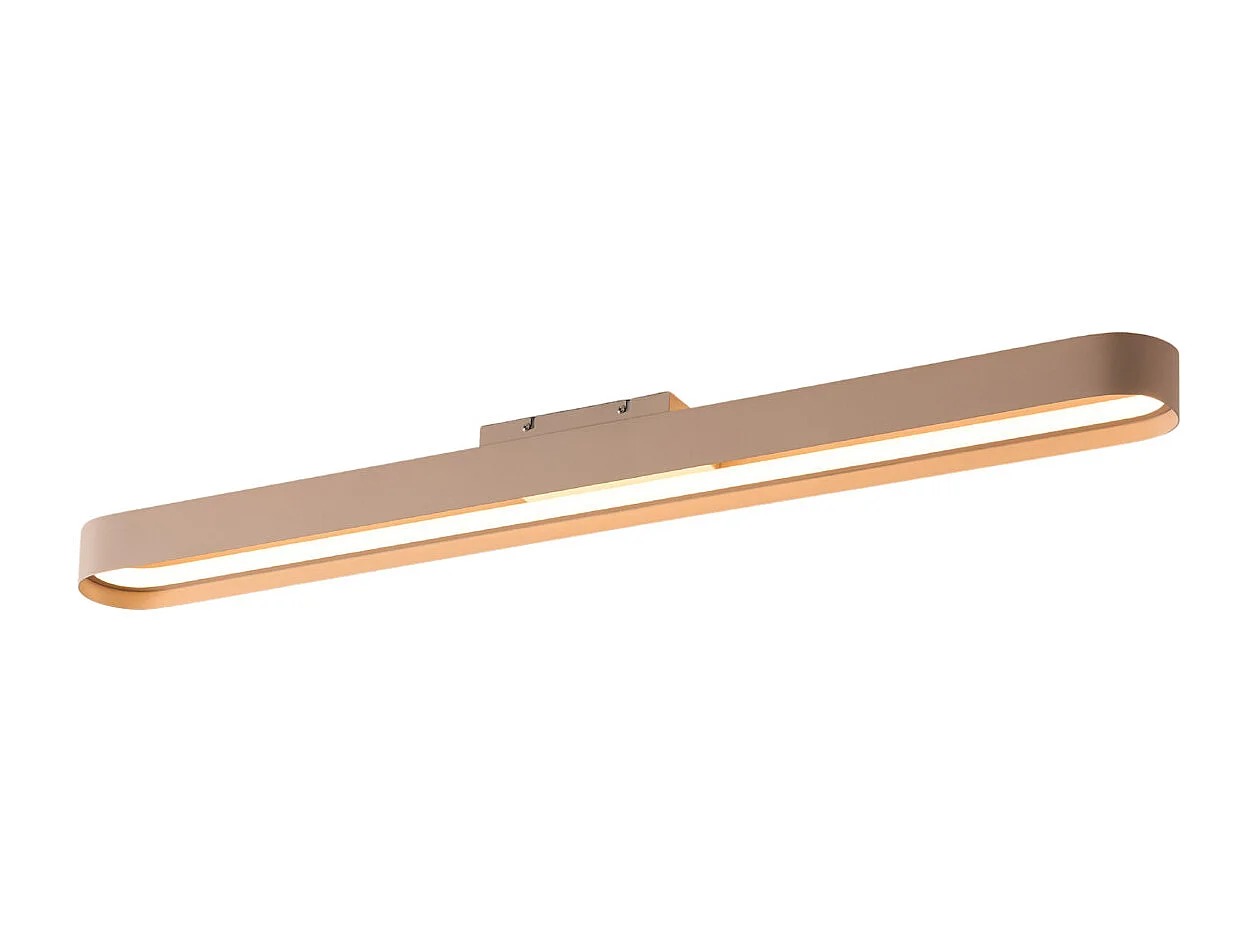 Éclairage linéaire beige LED dimmable 115 cm - Oswin