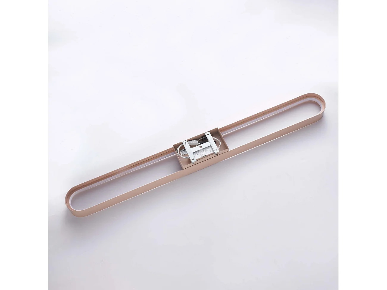 Éclairage linéaire beige LED dimmable 115 cm - Oswin