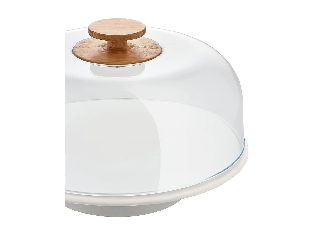 Mattina, présentoir à gâteaux en céramique avec cloche en PMMA, Alessi