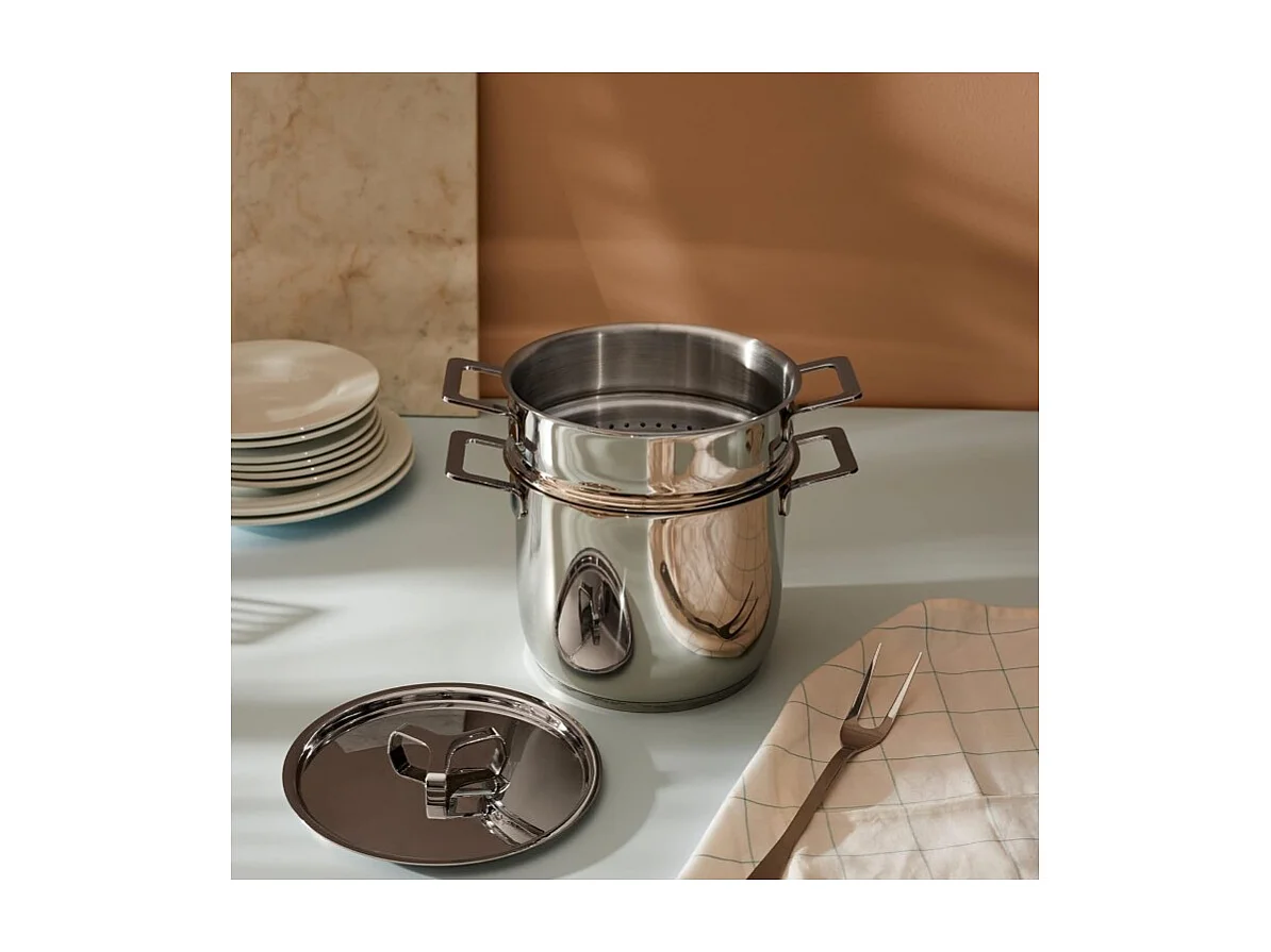 POTS&PANS, Pasta-set de Acero, Alessi