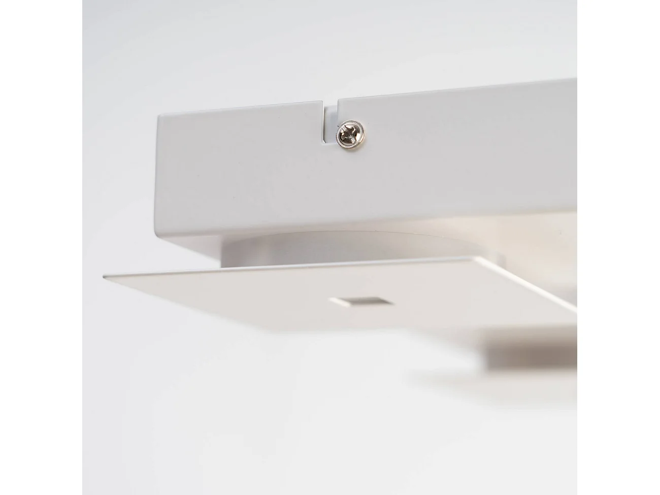 Plafonnier LED blanc carre L34 cm - Nova
