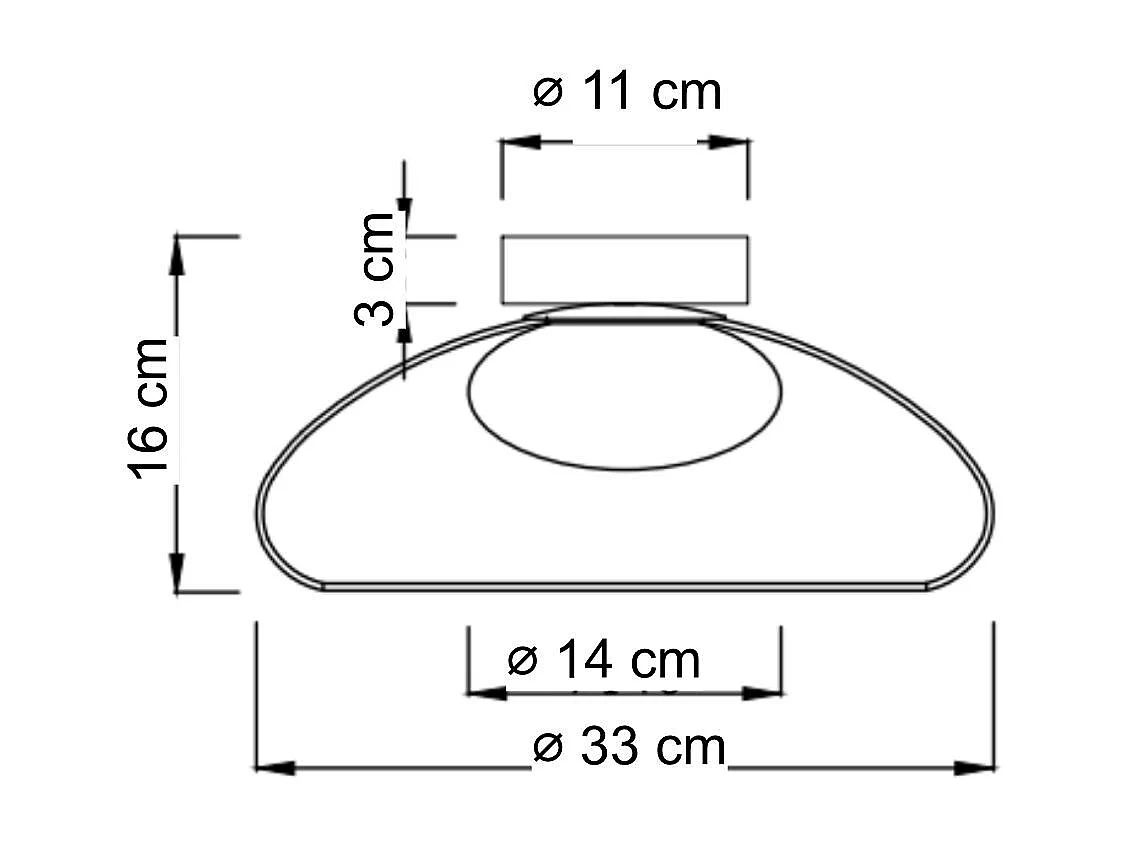 Éclairage LED rond ultra tendance avec abat-jour en verre fumé - Théoria