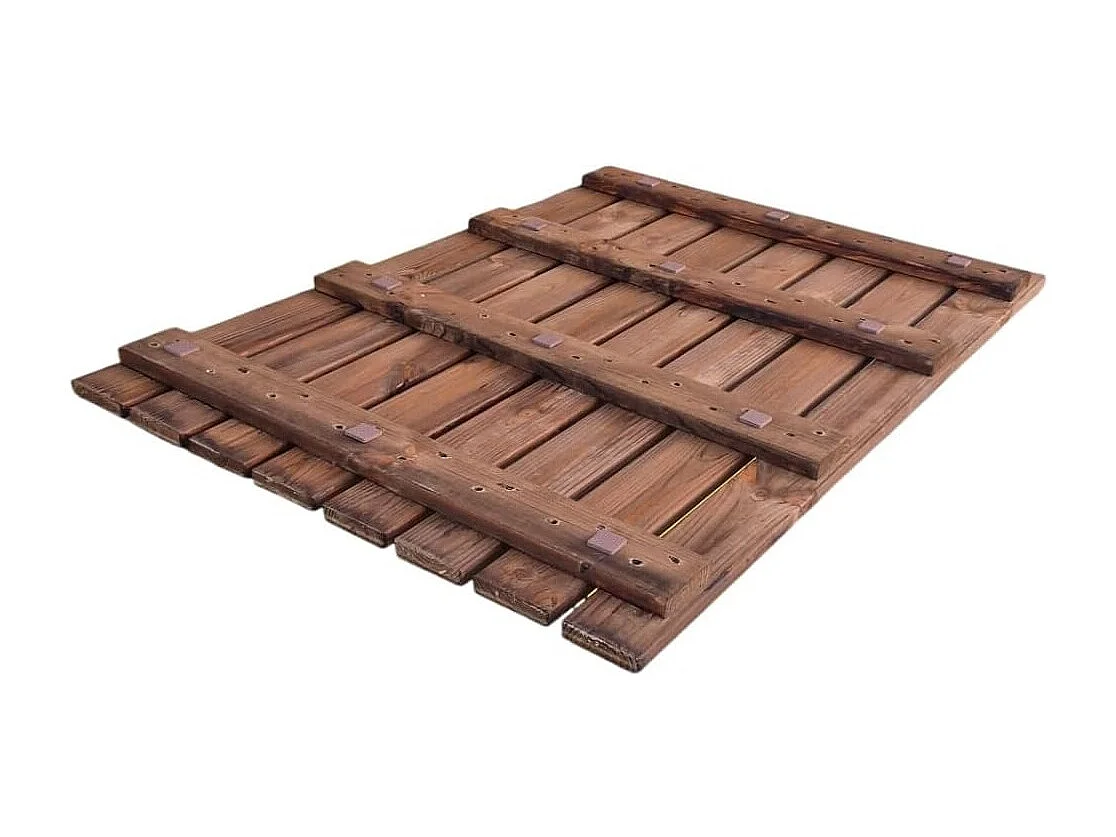 Pedana doccia antiscivolo in legno 118x78 cm, in legno di pino TEAK