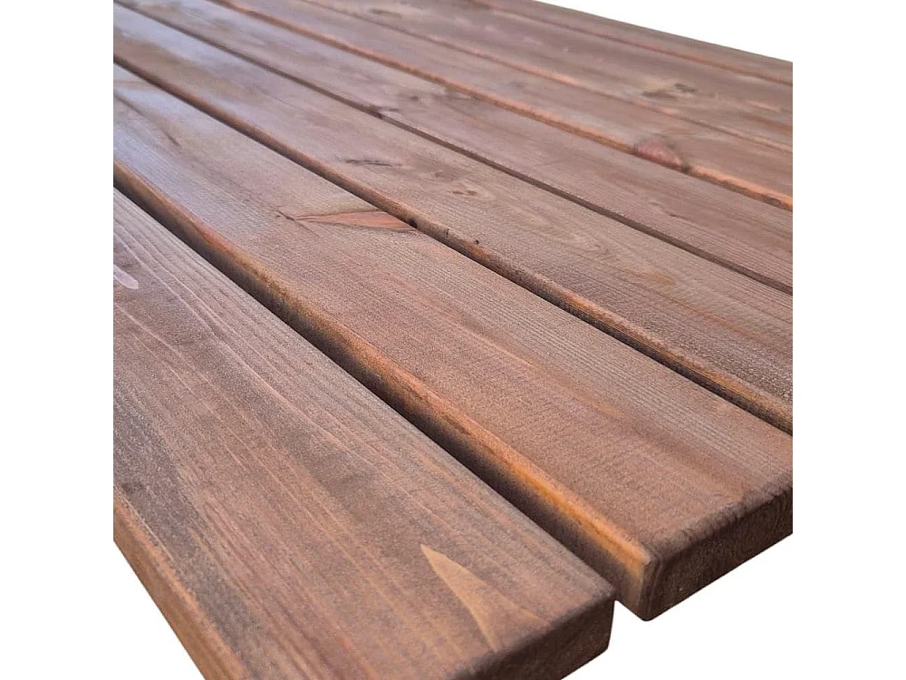 Pedana doccia antiscivolo in legno 118x78 cm, in legno di pino TEAK