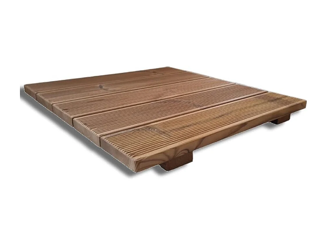Pedana antiscivolo per doccia 60x50 cm in legno Thermo-Wood