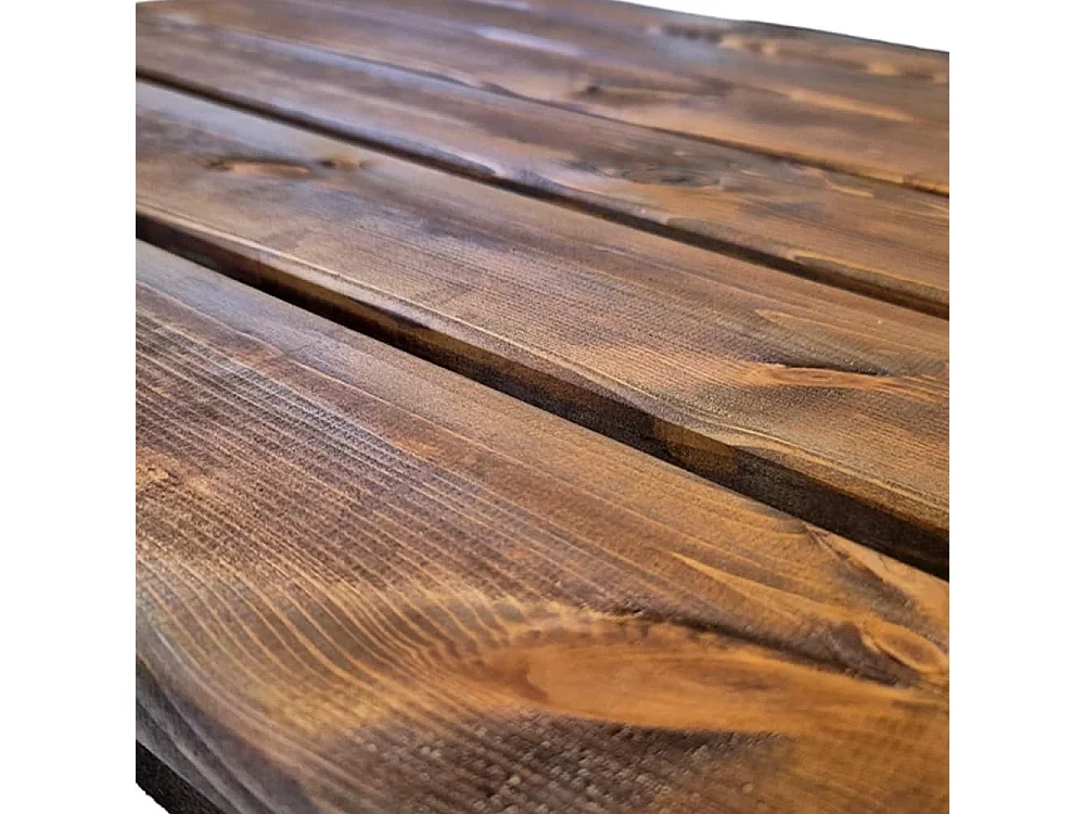 Pedana Doccia Antiscivolo 50x50 cm in Legno di Pino, Marrone Teak