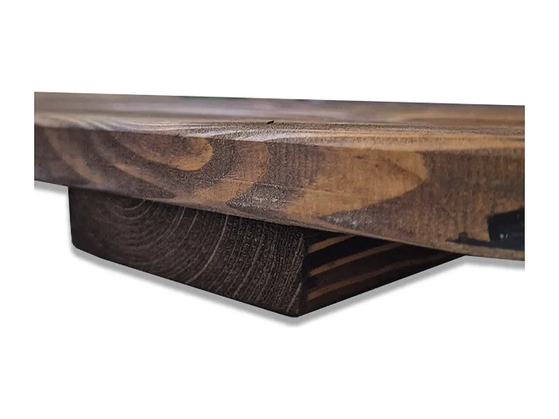 Pedana doccia in legno antiscivolo 78x78 cm, Marrone Teak