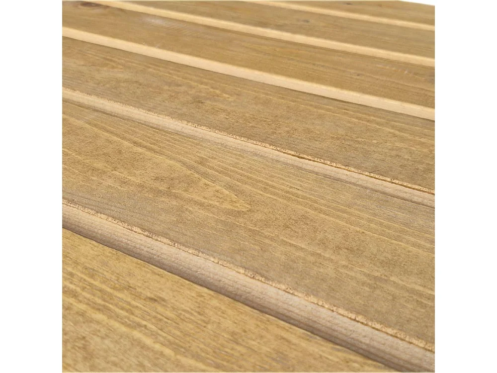 Pedana Doccia Antiscivolo 70x70 cm, in Legno Massello di Pino - Finitura Rovere Chiaro