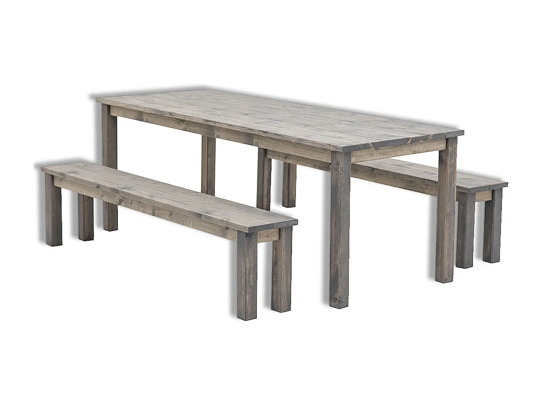 Tavolo da giardino in legno con panche, 178x78xh74 cm