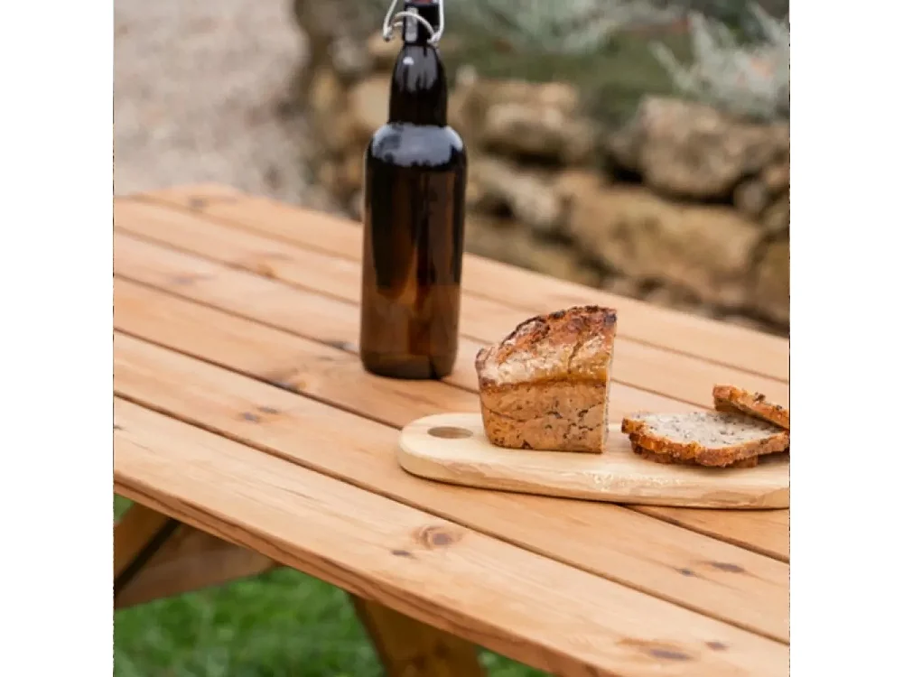 Tavolo Picnic in Legno Impregnato, 164x150x77 cm