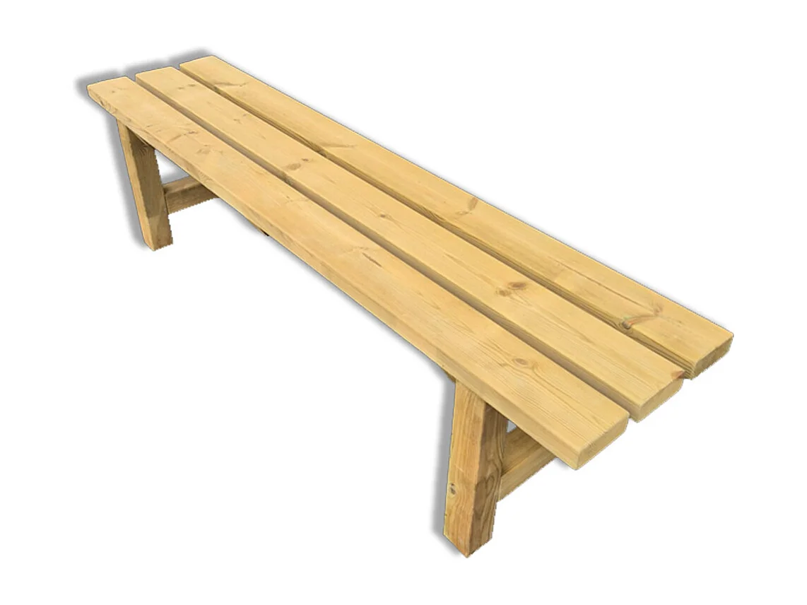 Panchina da Giardino in Legno 3 posti, 180x40x46 cm