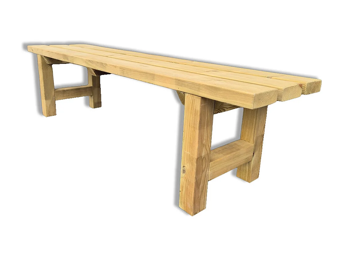 Panchina da Giardino in Legno 3 posti, 180x40x46 cm