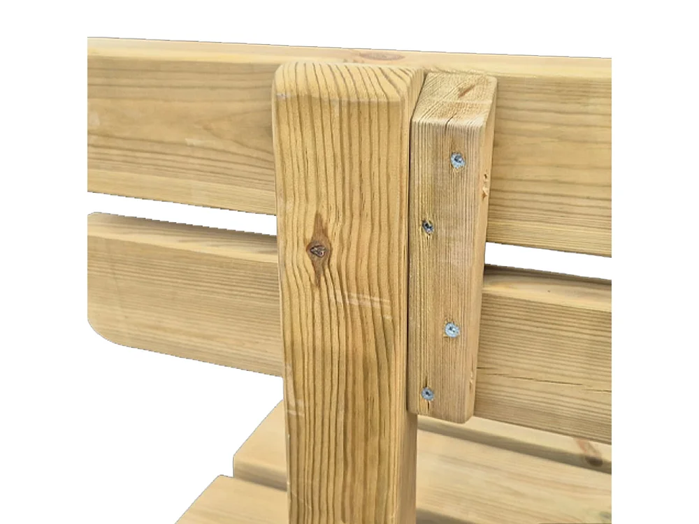 Panchina da Giardino in Legno con Schienale, 180x40x89 cm