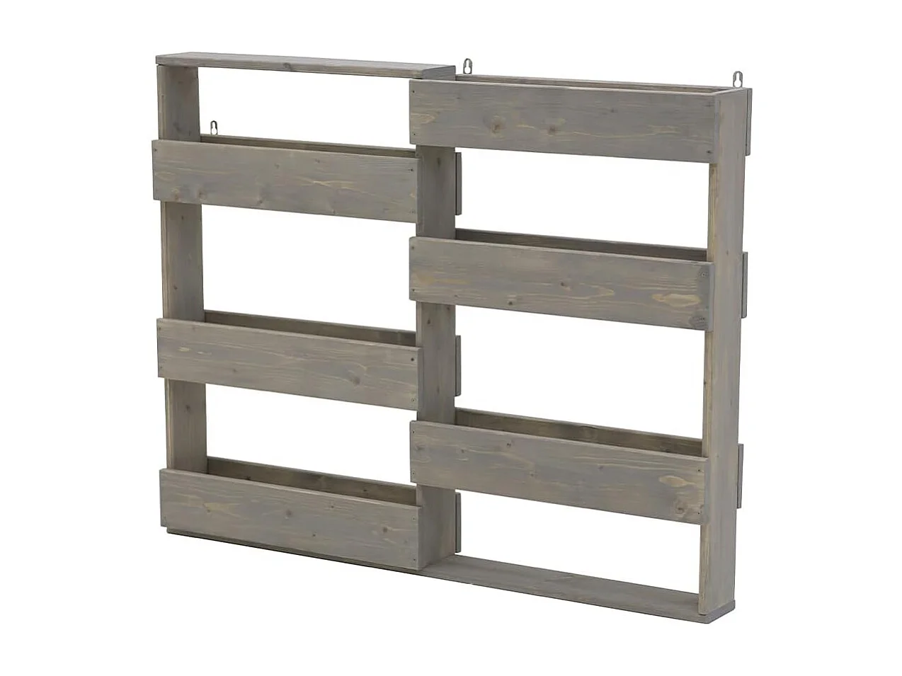 Fioriera da Parete in Legno a ripiani, 116x18x93h cm