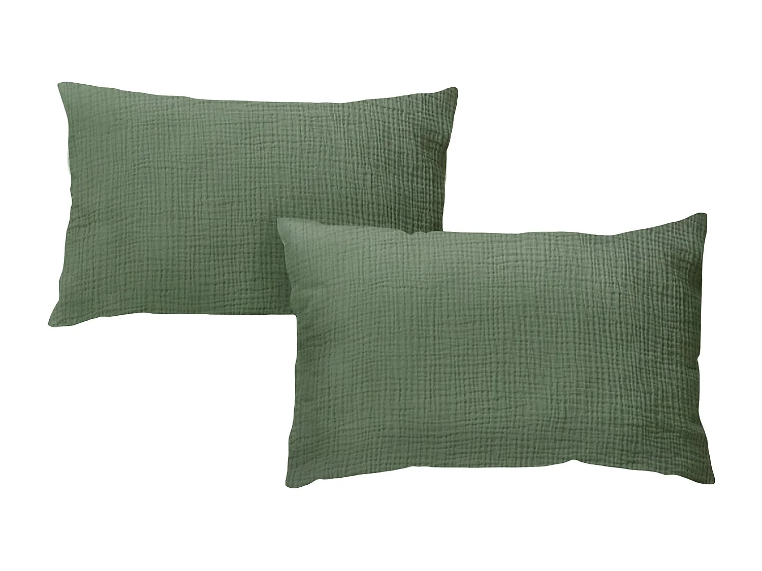 Taies d'oreillers 50x70cm - Watercress - Gaze de Coton