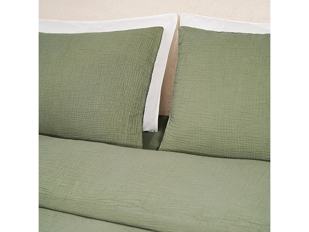 Taies d'oreillers 65x65cm - Watercress - Gaze de Coton
