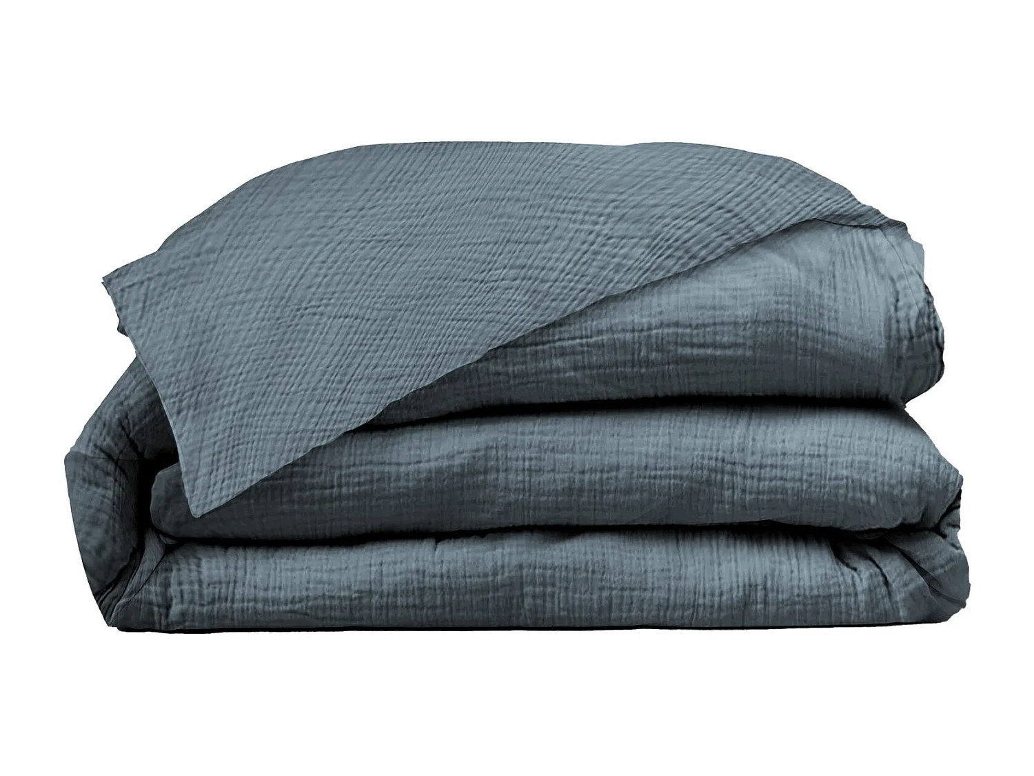 Housse de couette 220x240cm - Dusty Blue - Gaze de Coton