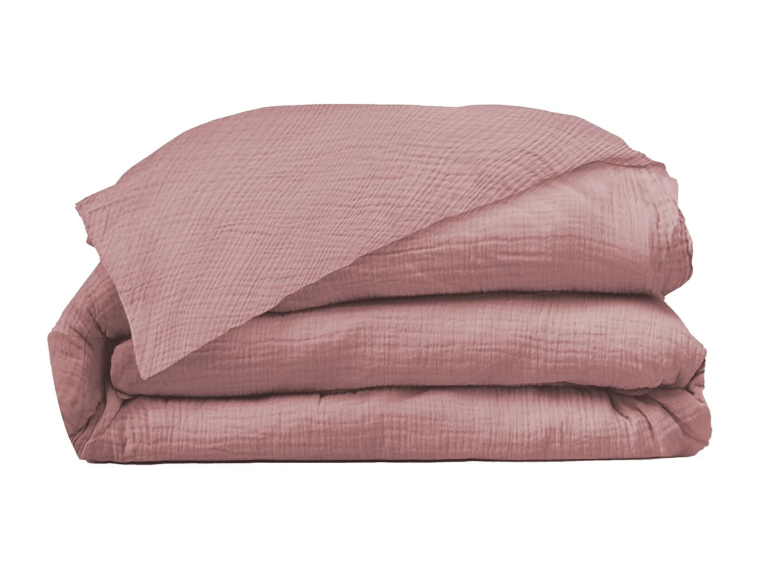 Housse de couette 220x240cm - Peach Blush - Gaze de Coton