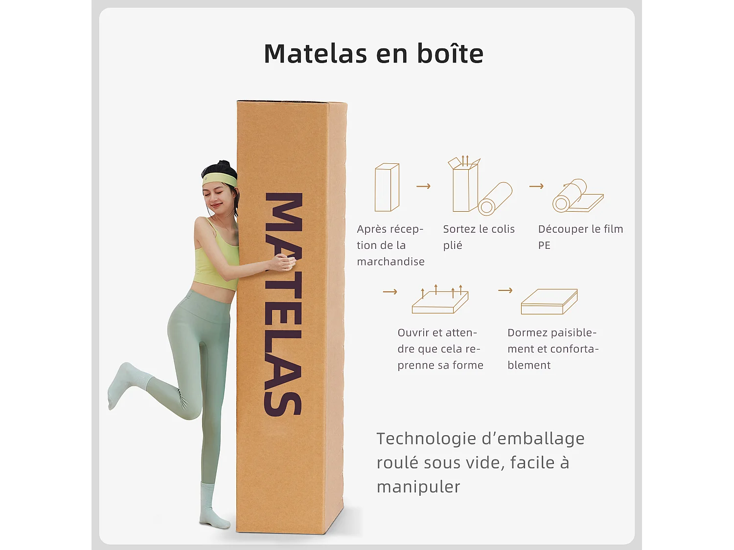 Matras 160×200 cm met pocketveren, 7-zones orthopedische ondersteuning van de wervelkolom, 25 cm, 6-laagse opbouw, voor volwassenen