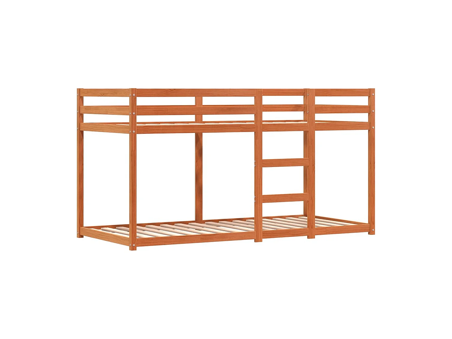 Lit uperpoé avec rideaux roe 75x190 boi pin maif