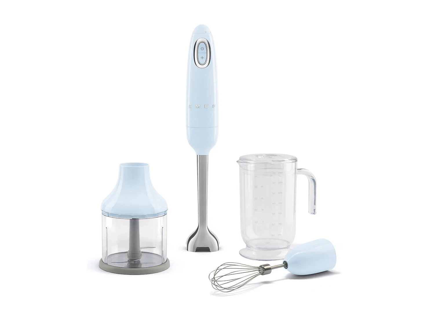 Smeg HBF03PBEU blender Mélangeur par immersion 700 W Bleu clair, Acier inoxydable