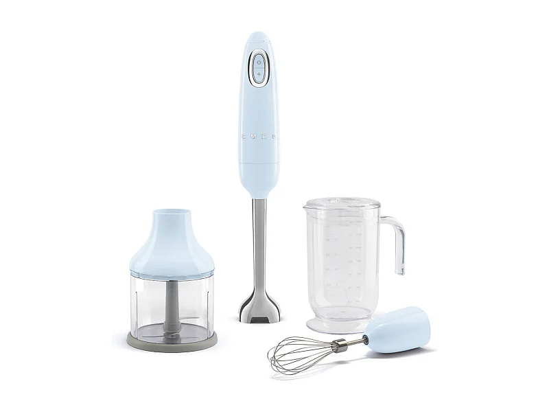 Smeg Frullatore Immersione con Accessori 50 s Style  Azzurro LUCIDO HBF03PBEU