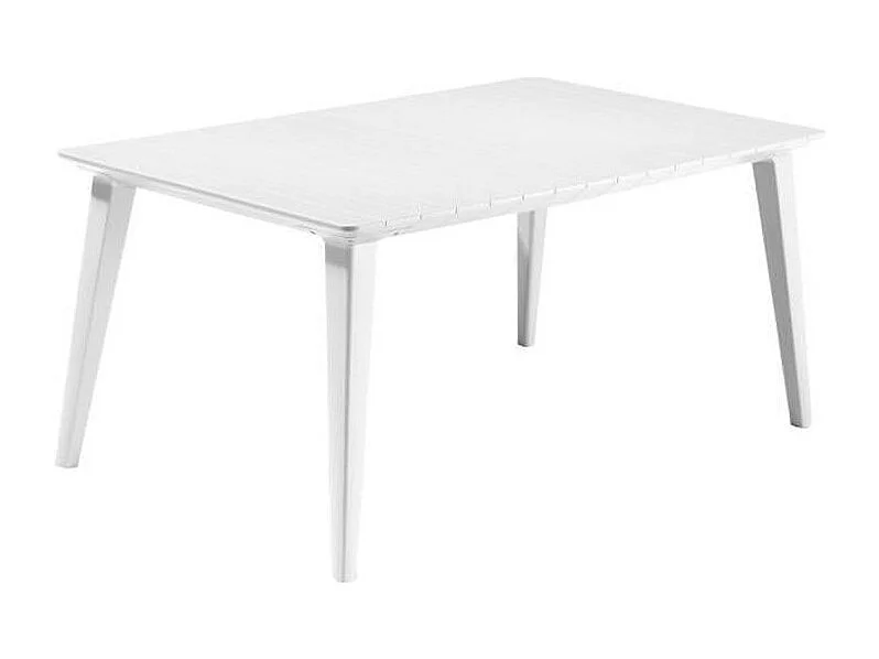 Table de jardin ALLIBERT by KETER LIMA 160 cm 6 places en résine blanche mate