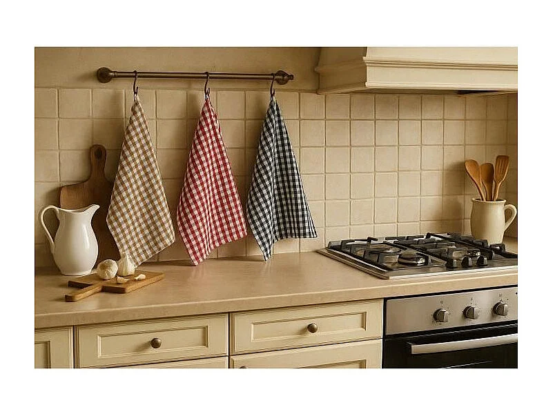 Set van 6 Handdoeken 100% Katoen Badstof 45x60 cm Multikleur – Ultra Absorberend en Wasbaar op 60°