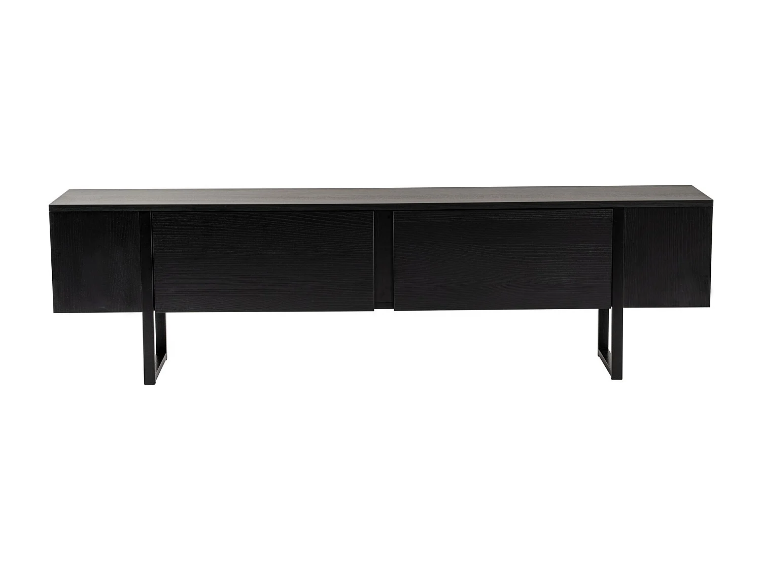 Meuble TV en bois "Serenity" - 180 x 29 x 50 cm - Noir