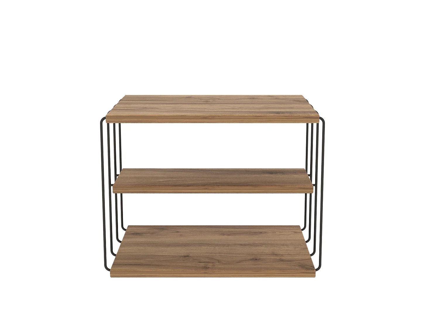 "Lifon" Houten Bijzettafel - Bruin - 50 x 40 x 33 cm - 2 Planken