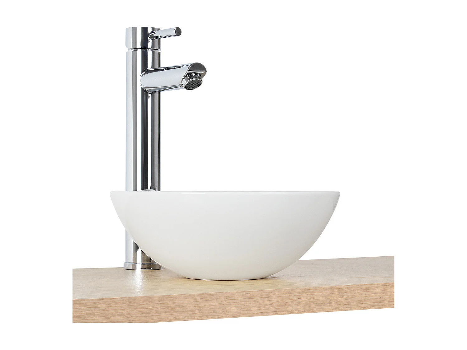 FILO Aufsatzwaschbecken L.26 x H.10 x T.26 cm rund weiße Keramik