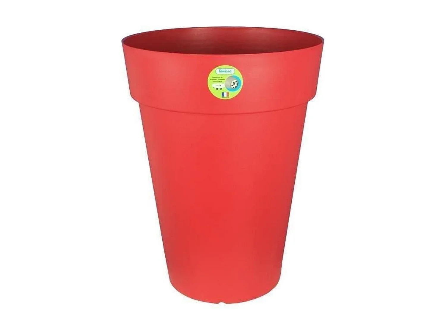 Pot de fleurs Soleilla - Rond Ø 40 x 53 cm - Rouge