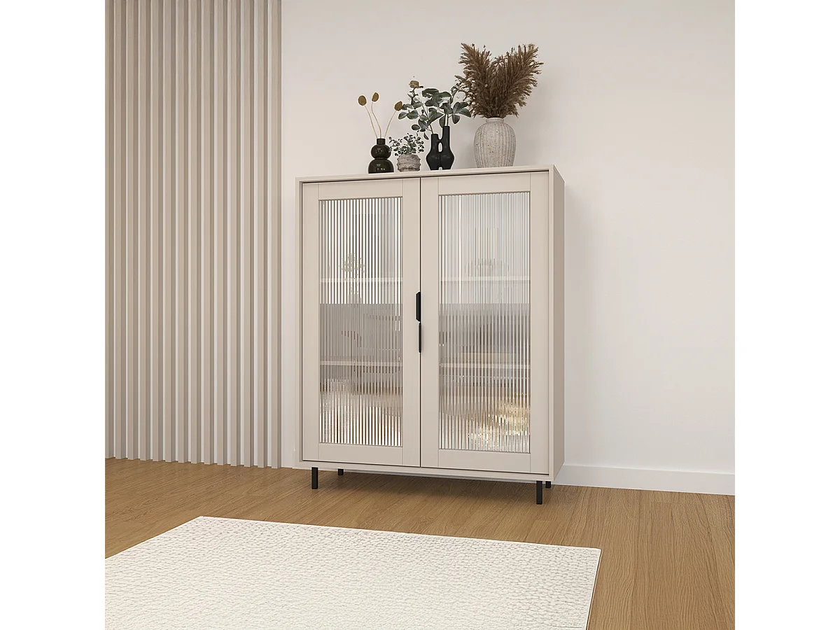 Soly Cachemire 2-door china cabinet