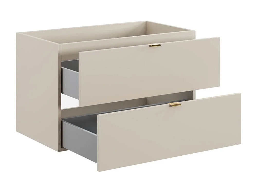 Ensemble de salle de bain BELLA : meuble sous vasque 80cm + plan pour vasque + colonne de rangement