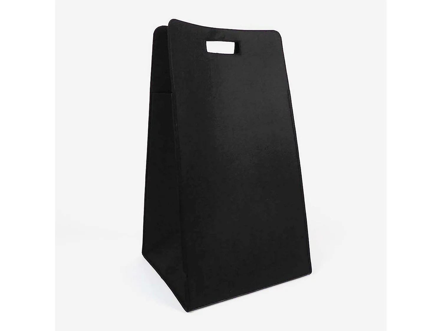 Panier à linge noir feutre Malaga - BATHBAZAAR