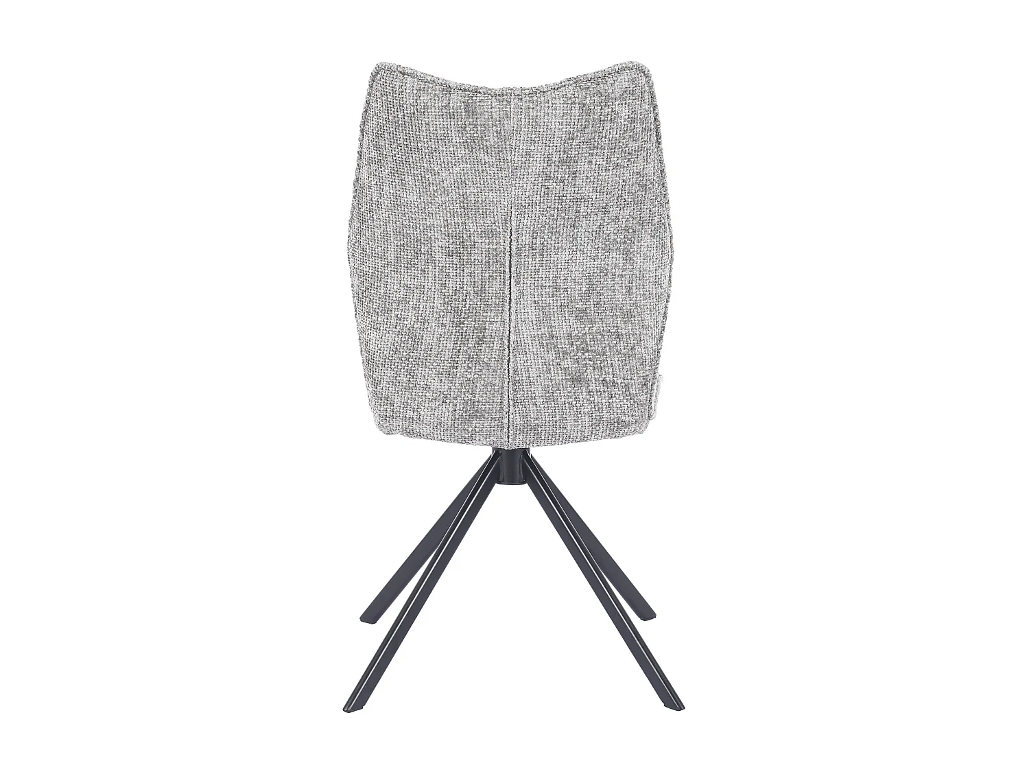 Pack de 2 sillas de comedor giratorias de 93x63x48 cm de tela en color gris Nena