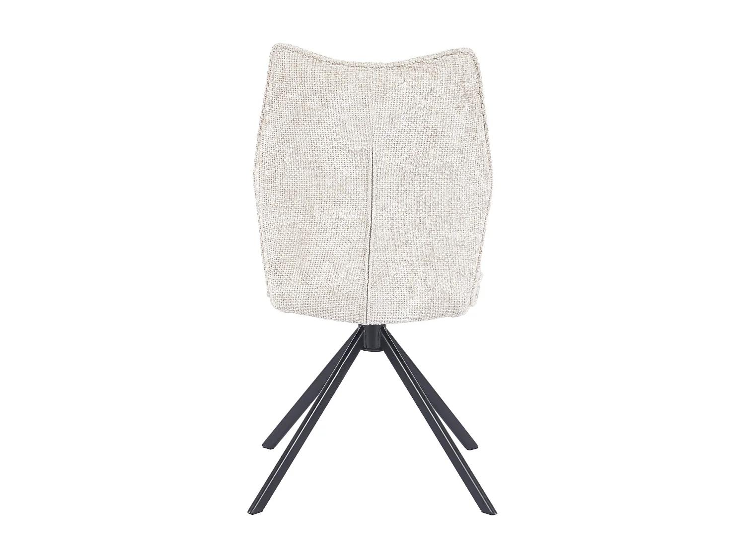 Pack de 2 sillas de comedor giratorias de 93x63x48 cm de tela en color beige Nena