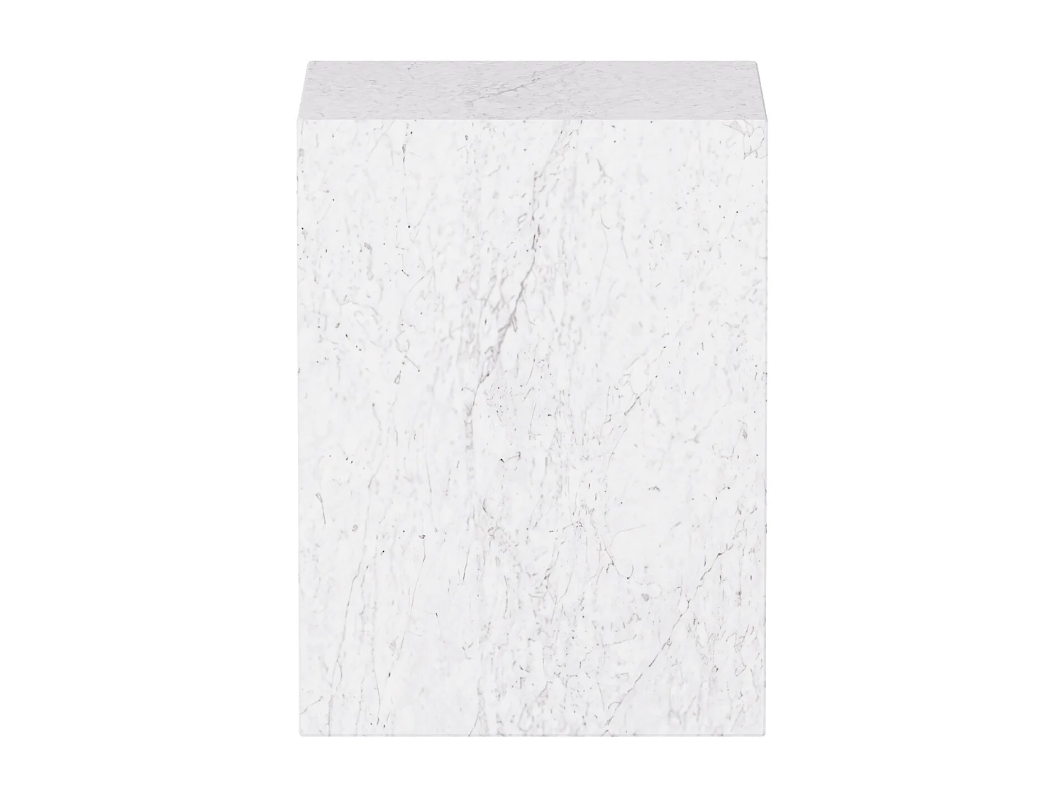 Beistelltisch aus Marmor – weiß – Dove Low