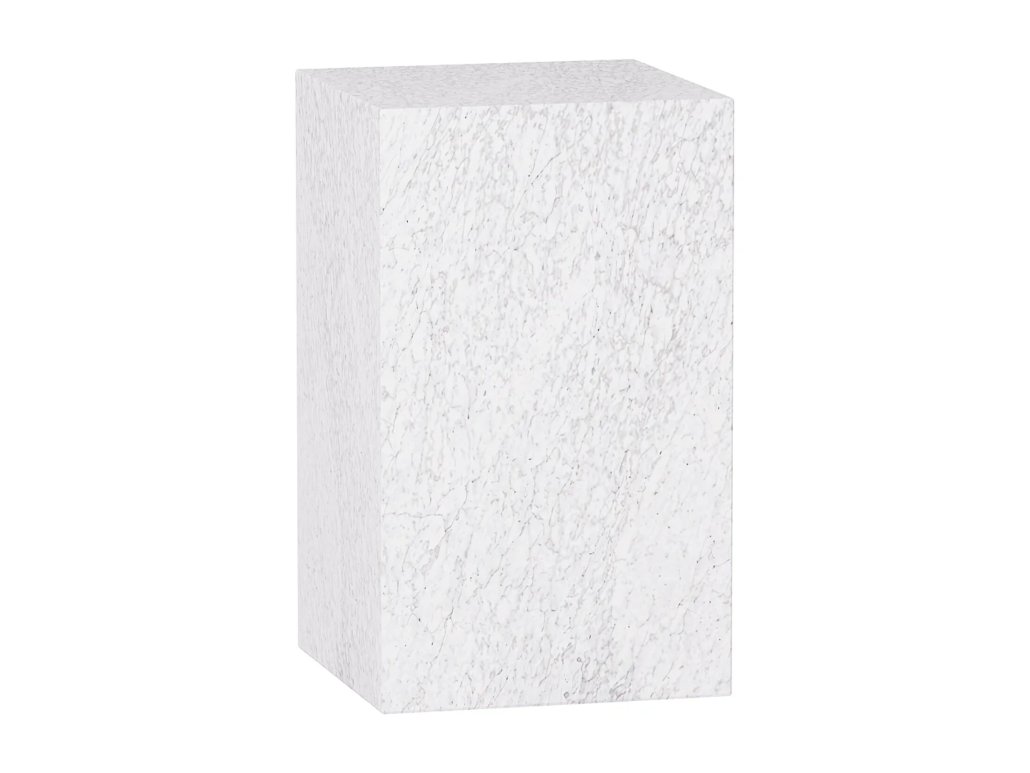 Beistelltisch aus Marmor – weiß – Dove Tall