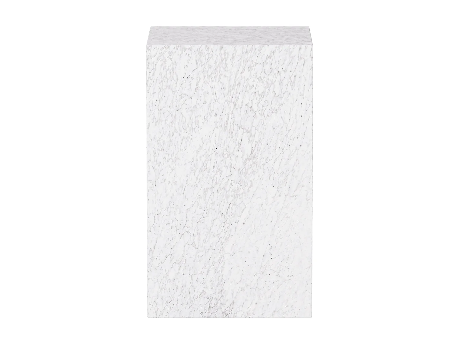 Beistelltisch aus Marmor – weiß – Dove Tall