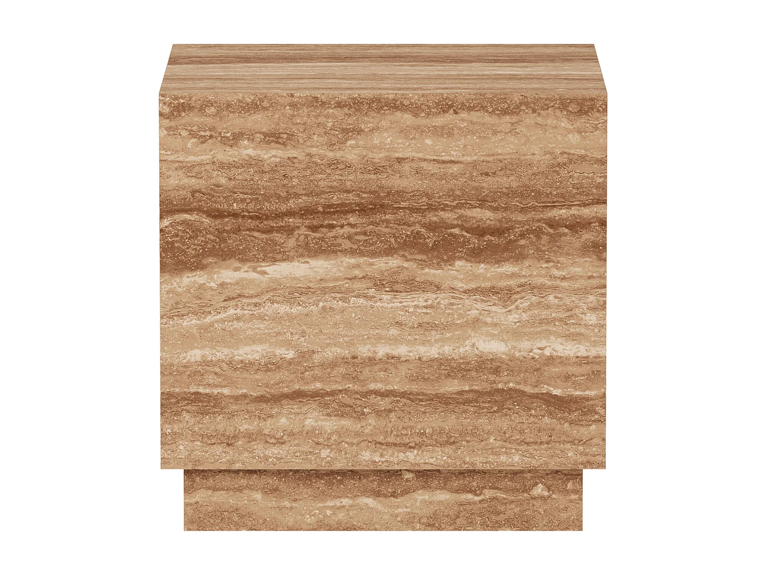 Beistelltisch aus Travertin – Walnuss – Heron