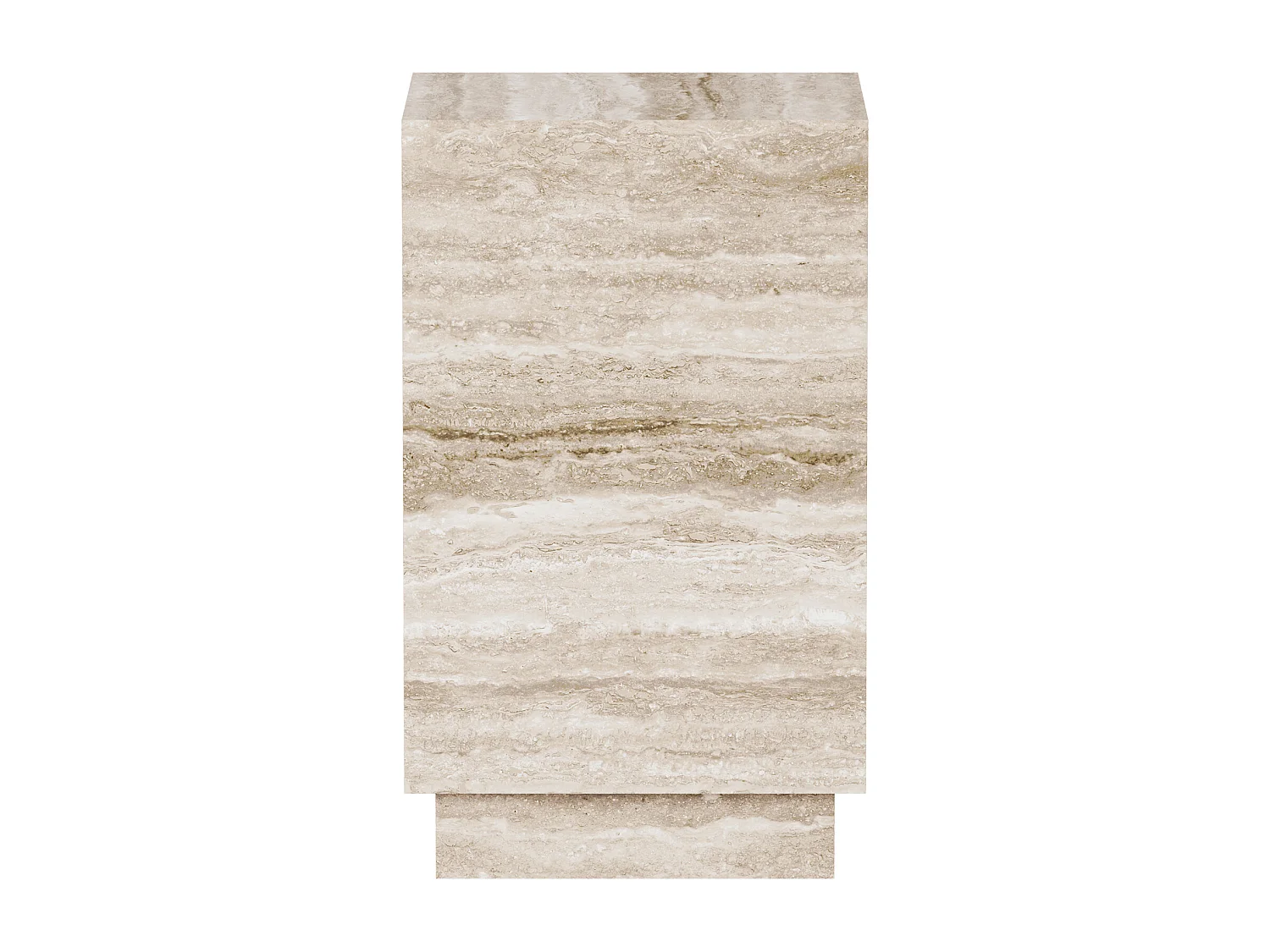 Beistelltisch aus Travertin – beige – Heron Tall