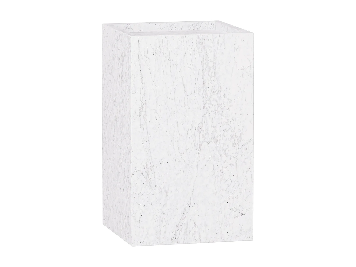 Beistelltisch aus Marmor – weiß – Crow Tall