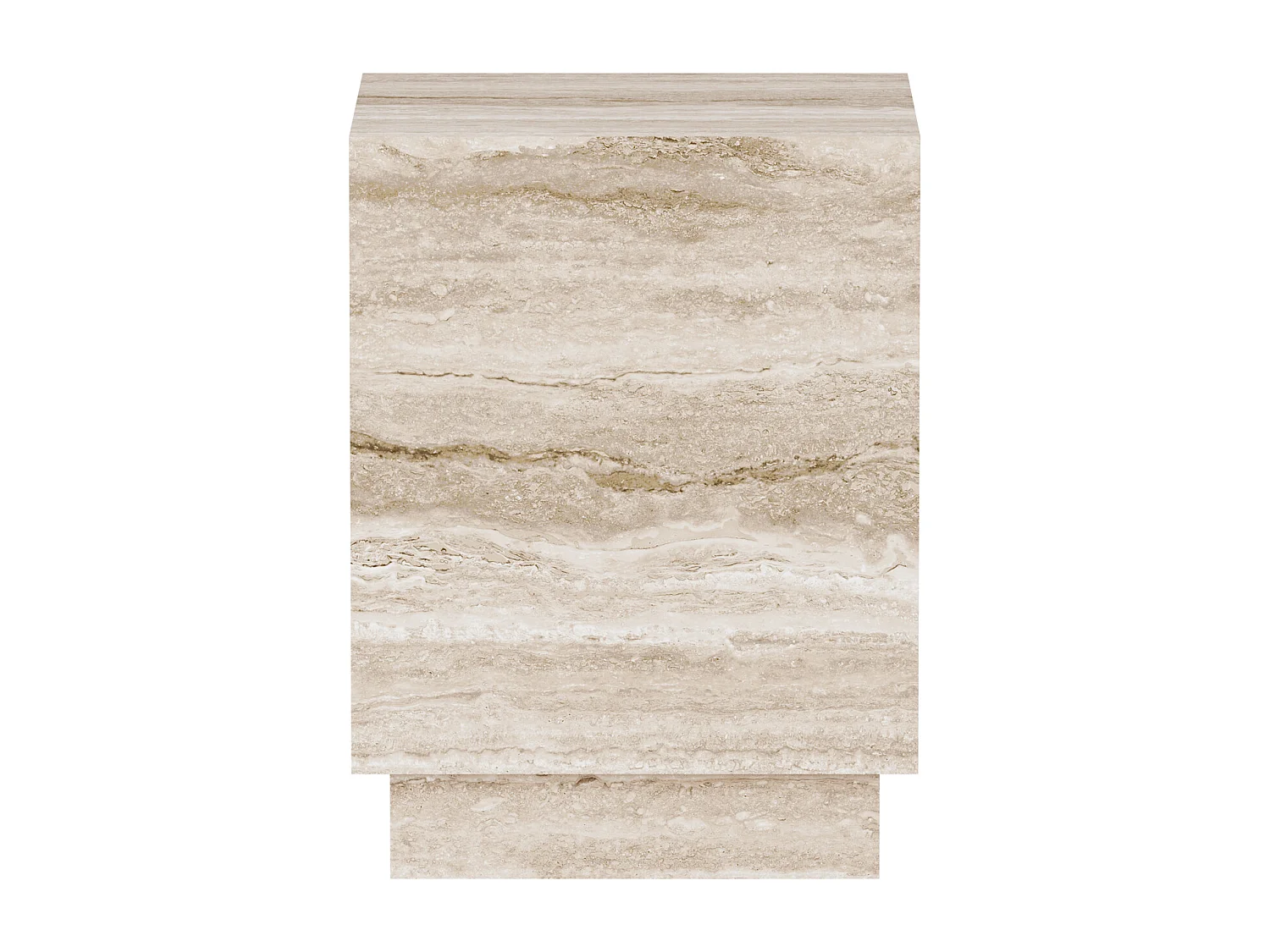 Beistelltisch aus Travertin – beige – Heron Low