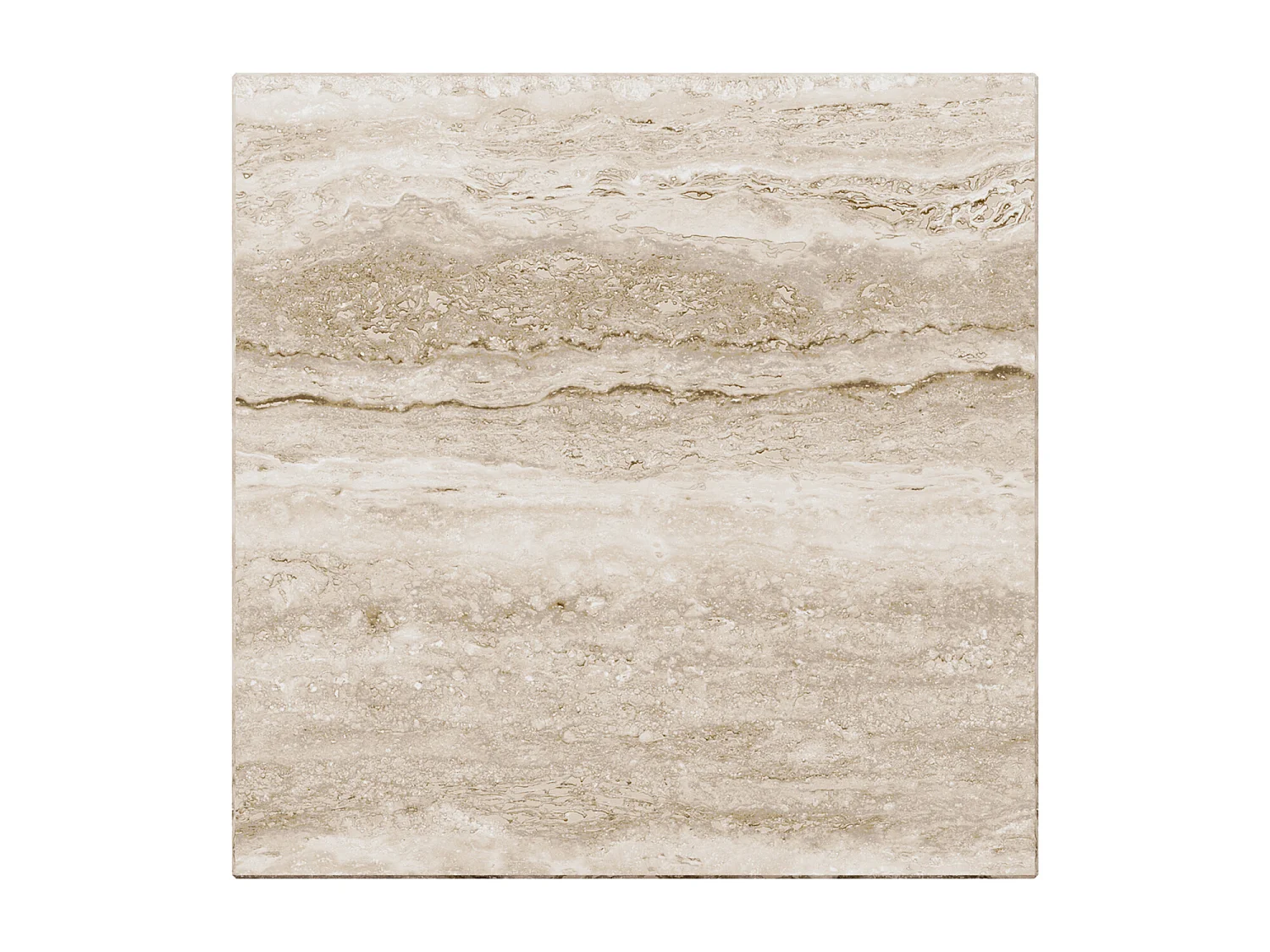 Beistelltisch aus Travertin – beige – Heron Low