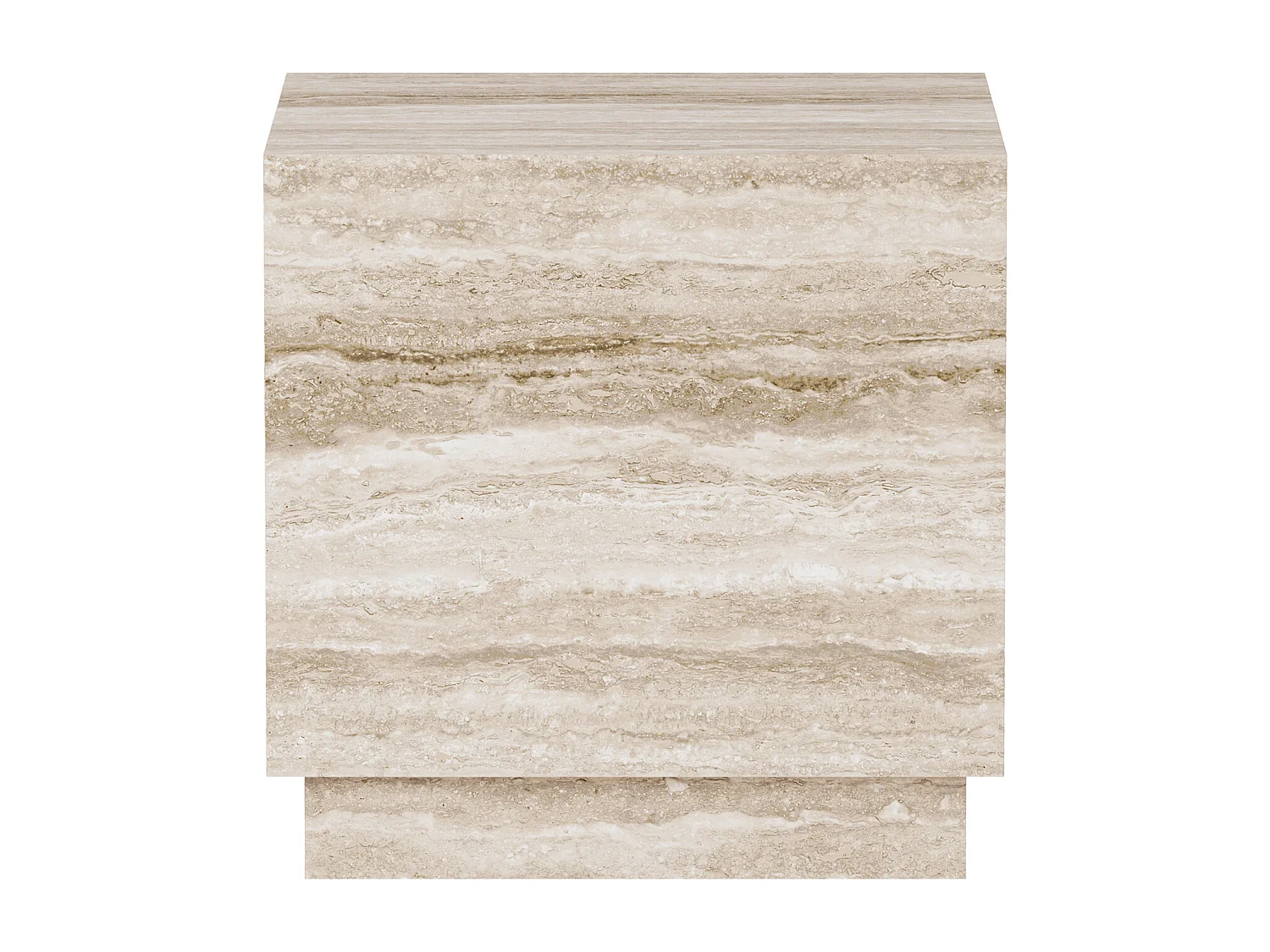 Beistelltisch aus Travertin – beige – Heron